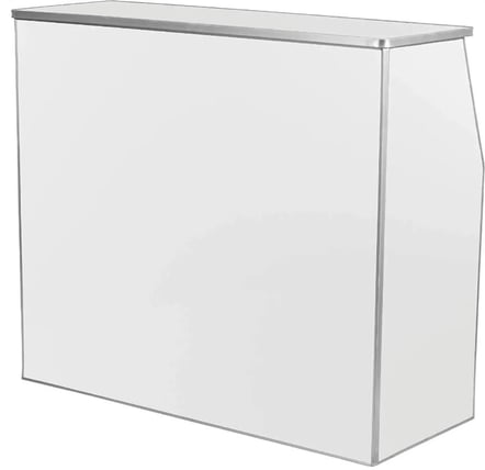 Laminate Foldable Bar White bar and buffet rental